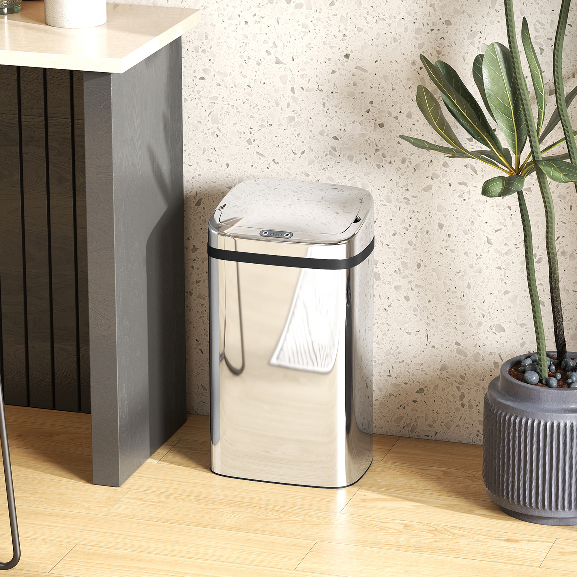 Sensor Mülleimer 30L Automatik Mülleimer mit Bewegungssensor für Büro, Schlafzimmer