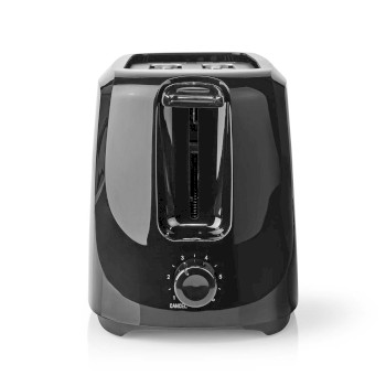 Toaster | 2 Schlitze | 700 W | 6 Bräunungsstufen | Herausnehmbares Krümelfach | Abbruchfunktion | schwarz