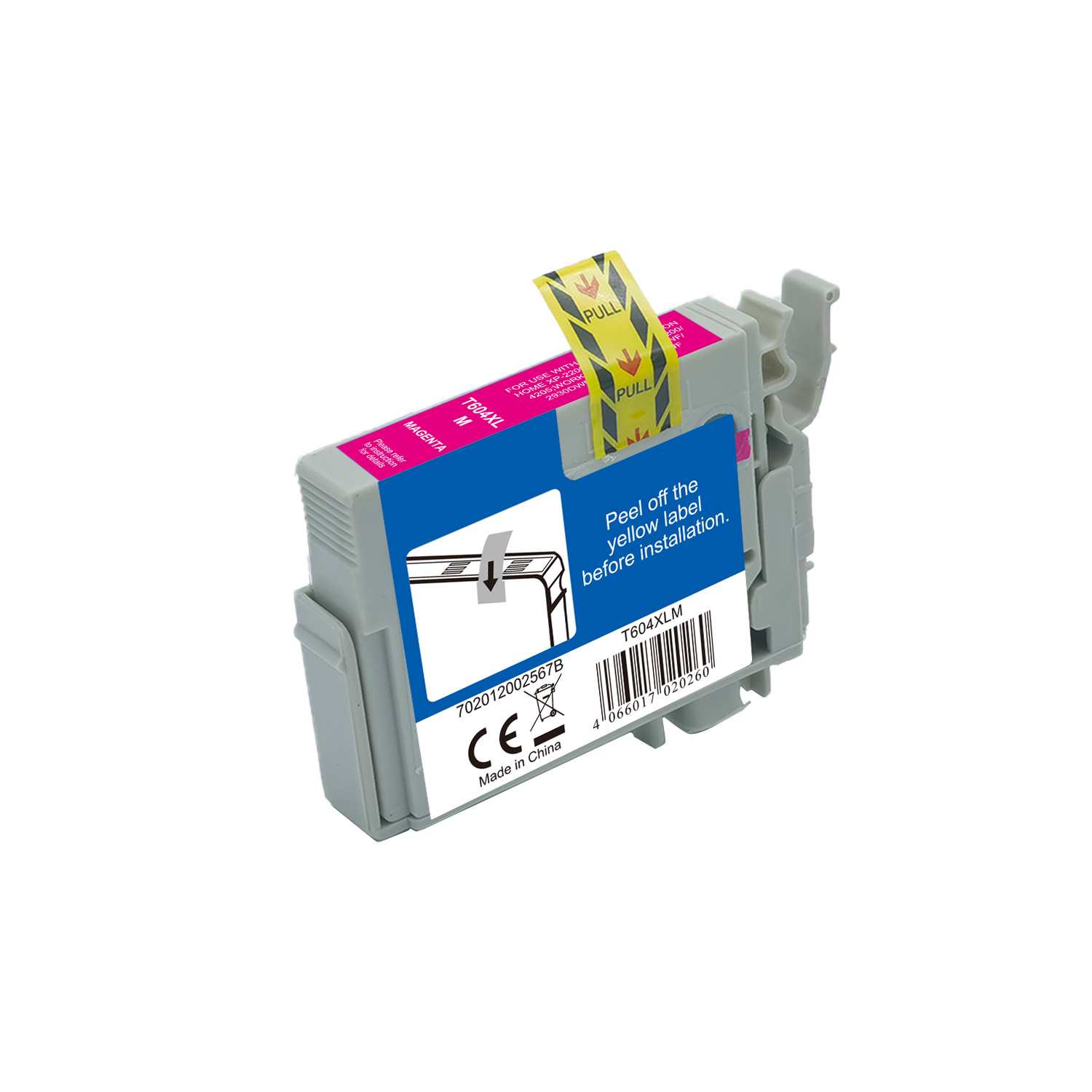 T604XLM alternativ Tinte Magenta für Epson / C13T10H34010 / 7ml / 400 Seiten T604XLM alternativ Tinte Magenta für Epson / C13T10H34010 / 7ml / 400 Seiten