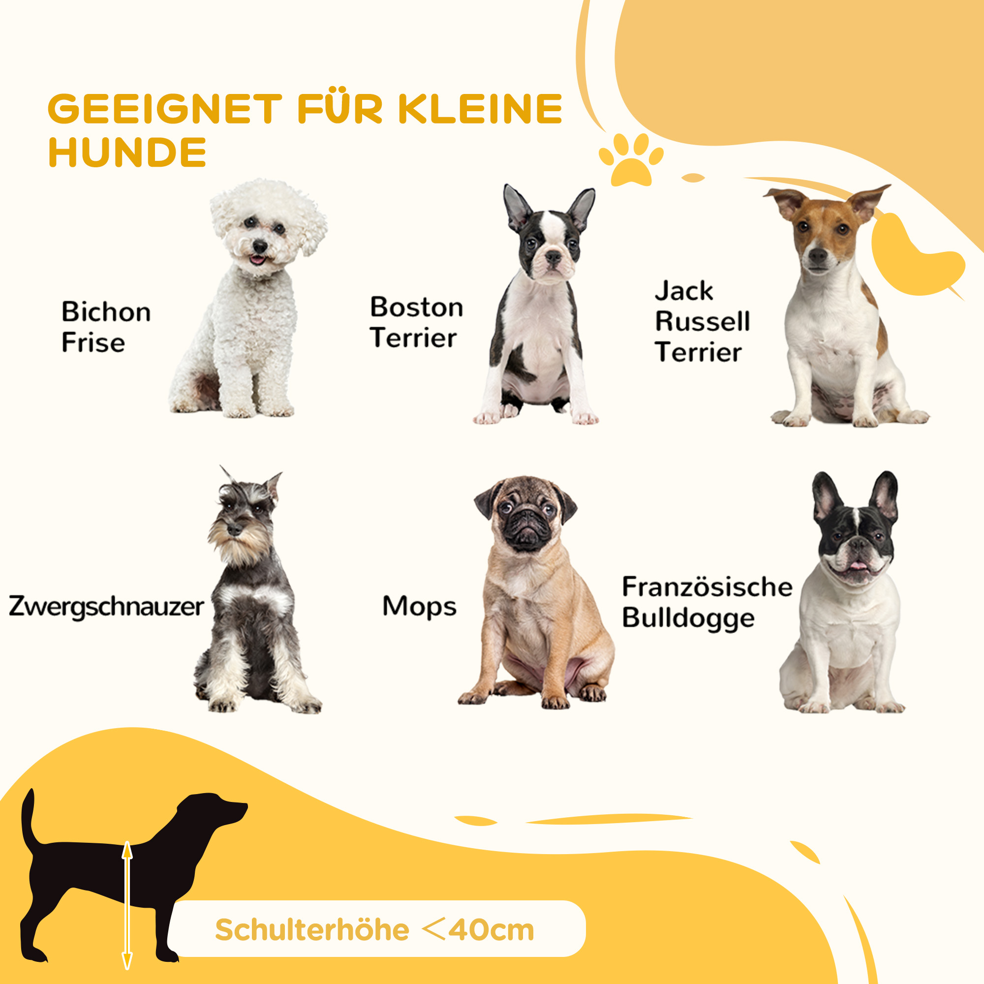 Hunde-Absperrgitter, rutschfest, freistehend, ausziehbar, Holzrahmen, 71-190x38,5x56cm, Weiß