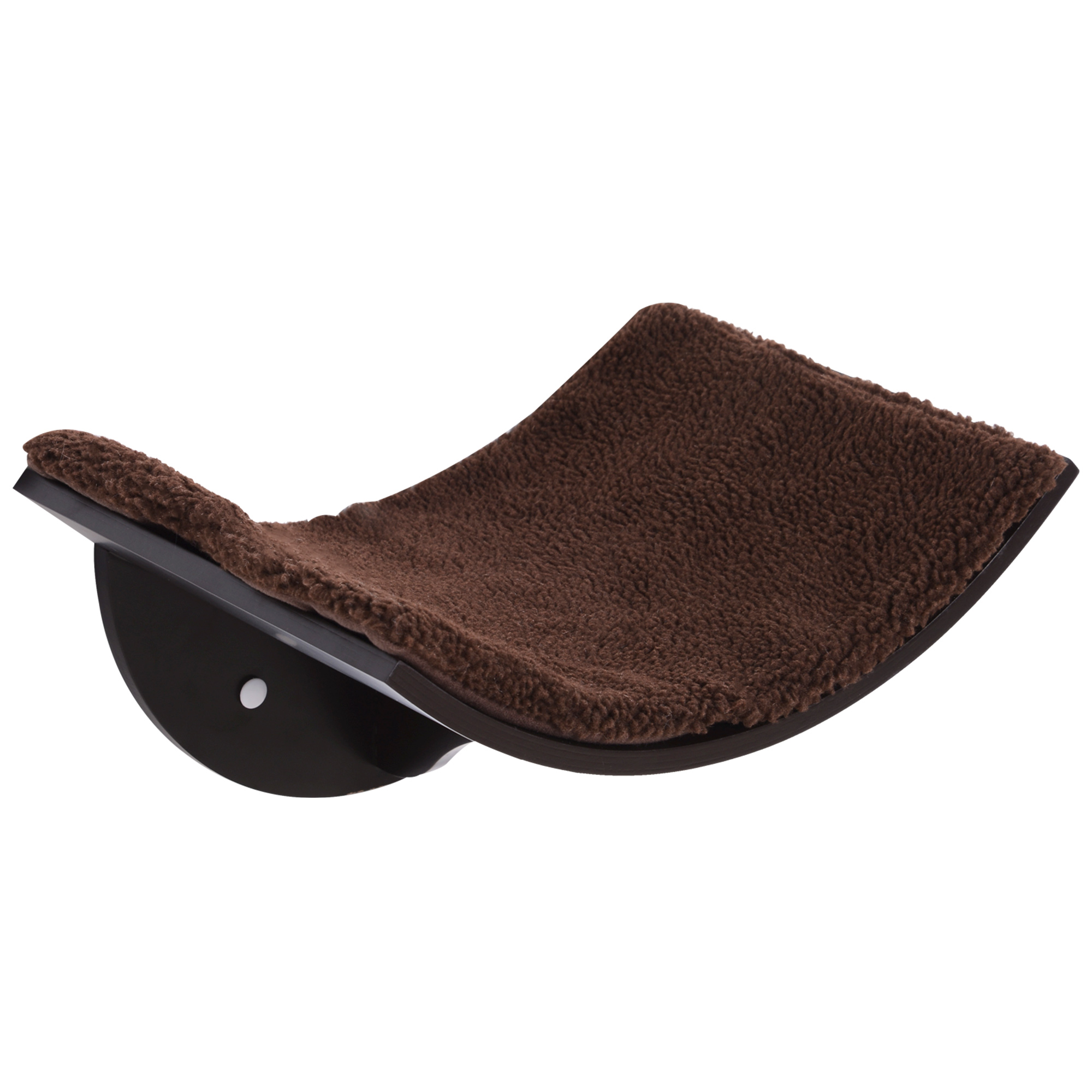 Katzenliege Katzen Wandliege Katzenbett Katzenregal Wandmontage Plüschauflage Braun 41 x 28 x 21 cm Katzenliege Katzen Wandliege Katzenbett Katzenregal Wandmontage Plüschauflage Braun 41 x 28 x 21 cm