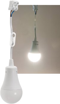 Baustellen-Leuchte A60 mit 15cm Kabel, 12W, 1130lm, 4000K neutralweiß