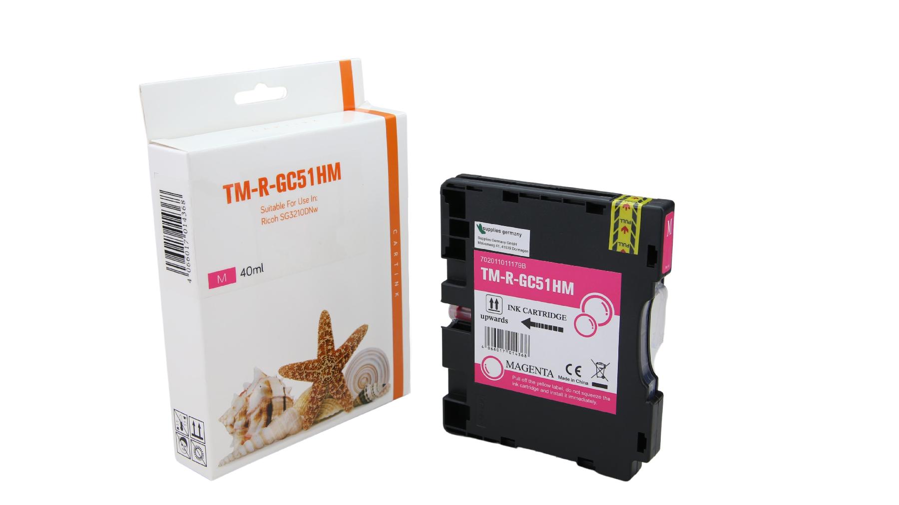 GC51HM Refill Gel magenta für Ricoh / 405864 / 2.500 Seiten GC51HM Refill Gel magenta für Ricoh / 405864 / 2.500 Seiten
