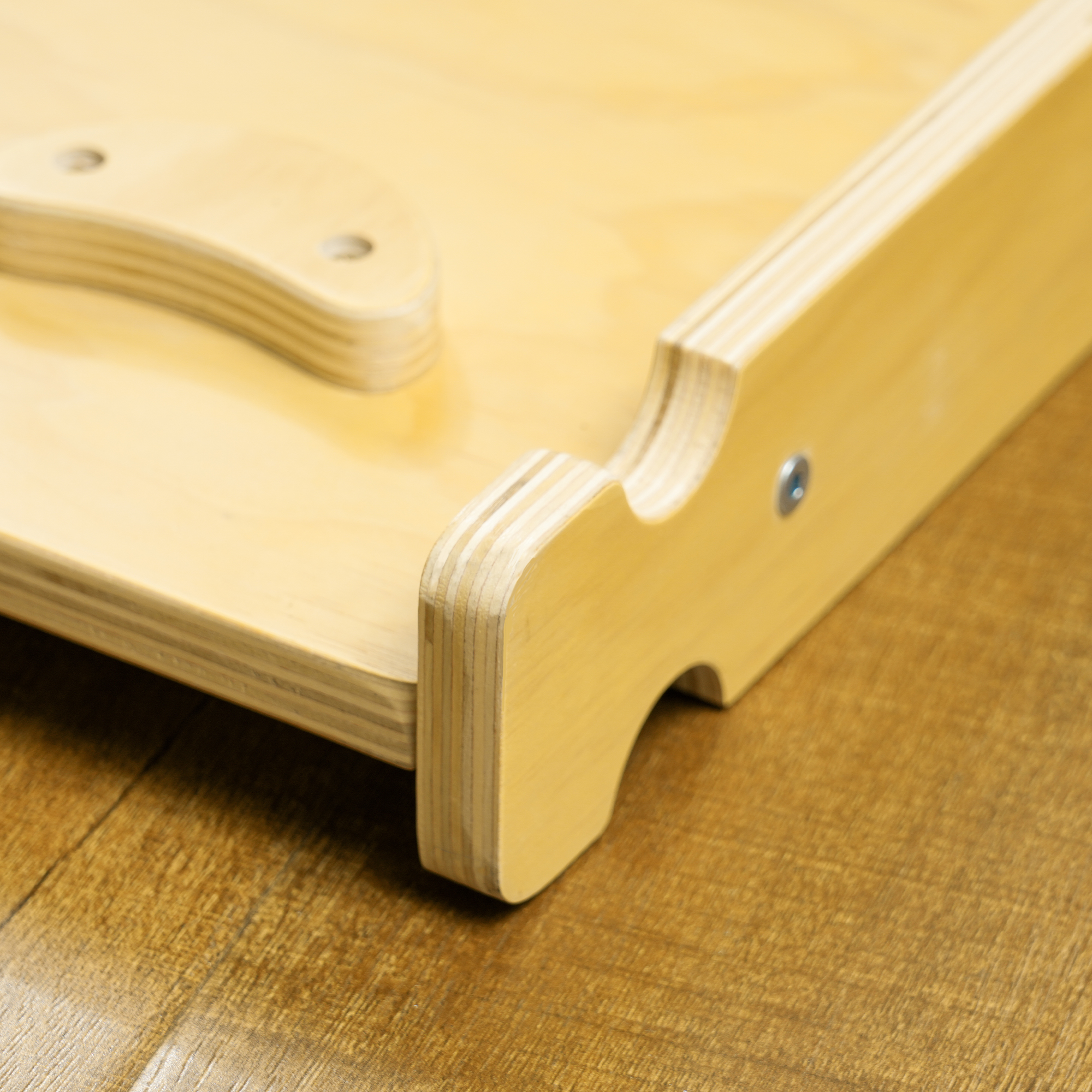 Kinder-Kletterset, 4-in-1-Design mit Bogenbrücke, Schaukelwippe, Kissen, Rutschrampe, für den Innenbereich, Holz