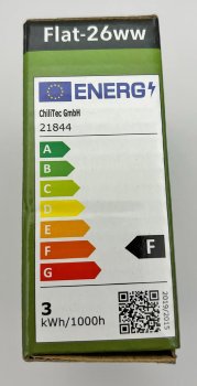 LED-Einbauleuchte "Flat-26" neutralweiß, 80x26mm, 3W, 390lm, weißes Gehäuse