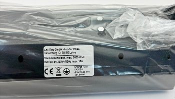 5-fach Steckdosenblock, anthrazit / 250V~/ 16A, Aufbaumontage