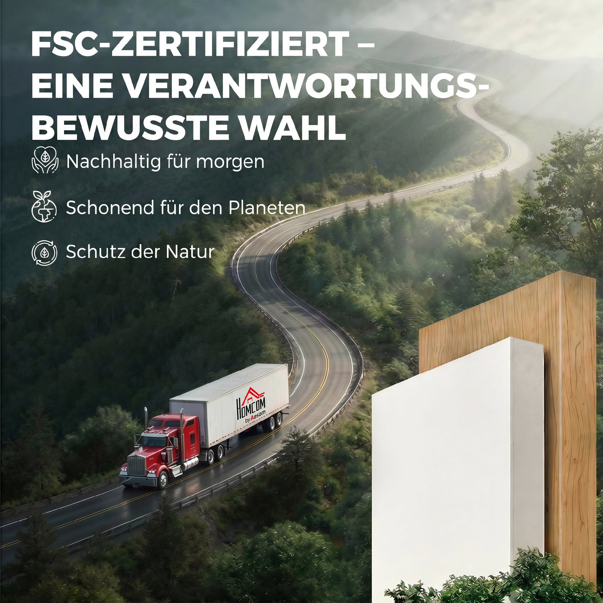 Kommode mit 4 Schubladen Sideboard mit 1 Tür, Verstellbarem Einlegeboden, für Wohnzimmer, Schlafzimmer 100 x 40 x 80 cm
