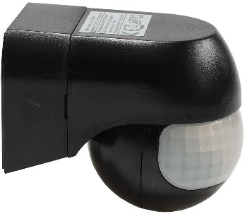 Aufputz Bewegungsmelder "CBM-Slim" 180°, LED geeignet, IP44, 1-800W, schwarz