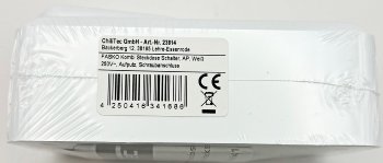 FASKO Kombi Steckdose Schalter, AP, Weiß / 250V~, Aufputz, Schraubanschluss