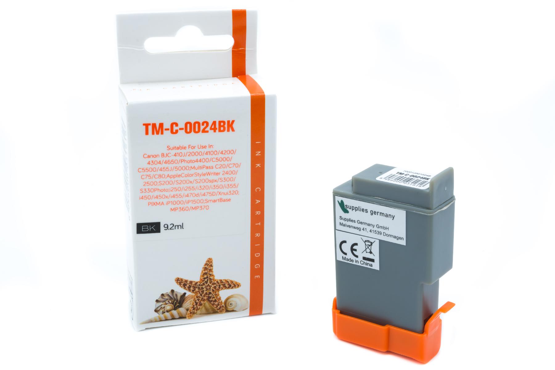 BCI24/21BK alternativ Seestern Tinte black für Canon / 0954A002 / 10ml