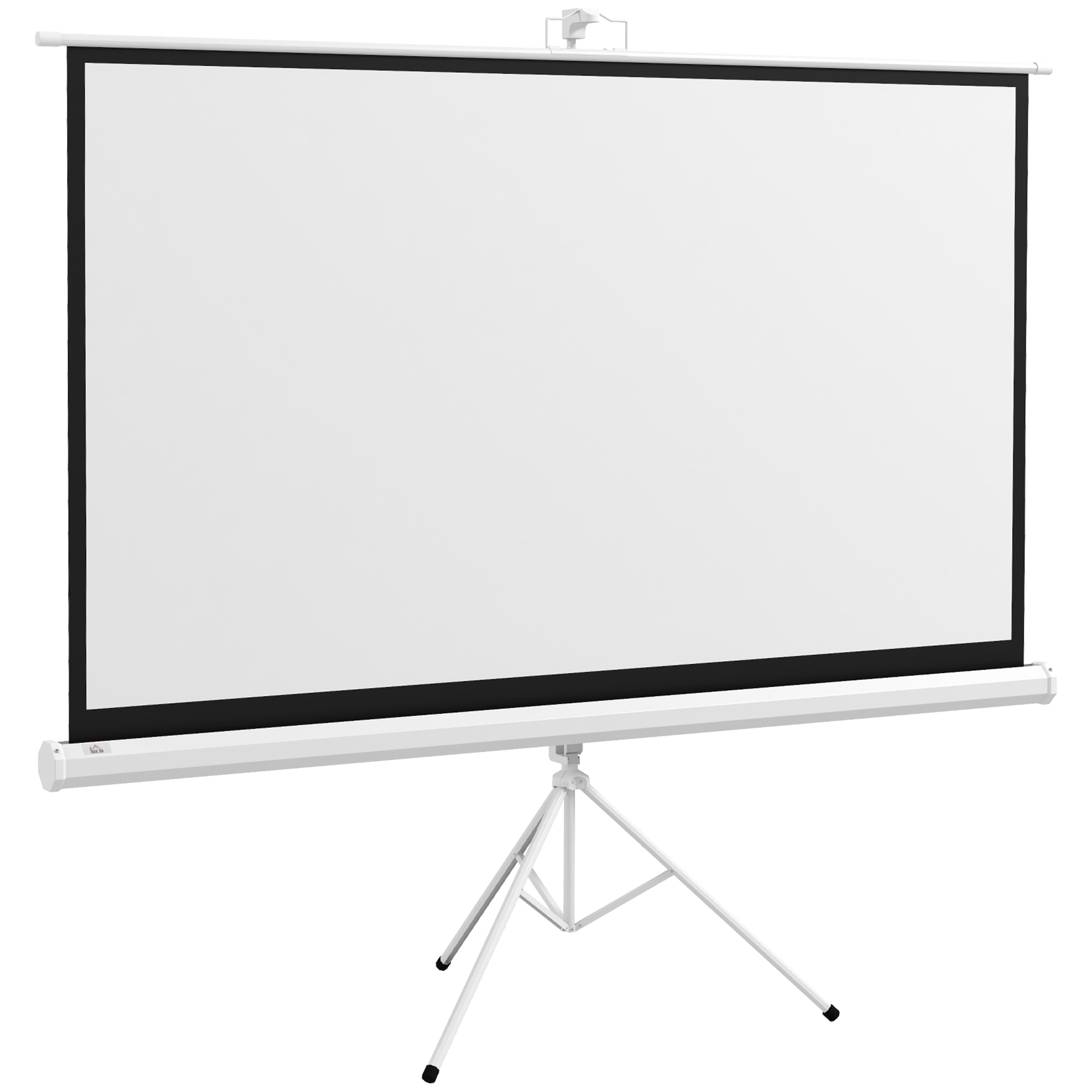 Beamer-Leinwand mit Stativ 186 x 105 cm 84 Zoll 16:9 HD 4K Rollo-Leinwand