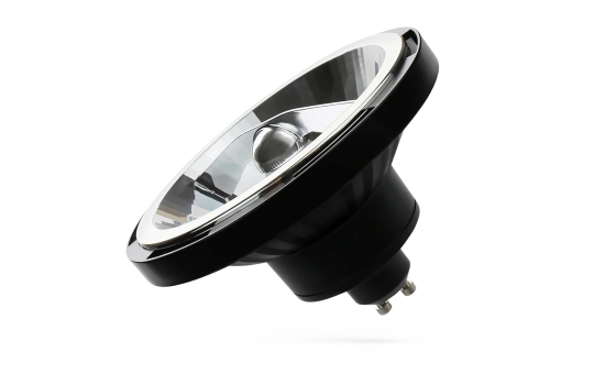 LED AR111 GU10 Strahler, 12W, 1050lm, 230V, 3000K, warmweiß, schwarz