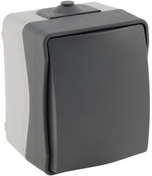 NUQUI Feuchtraum Wechsel-Schalter, IP54, Aufputz, 250V~/ 10A