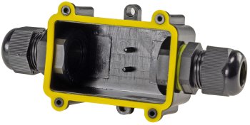 Kabelverbinderbox, 2 Anschlüsse, IP68 / 450V, Ø 6-11mm für Erdkabel, wasserdicht