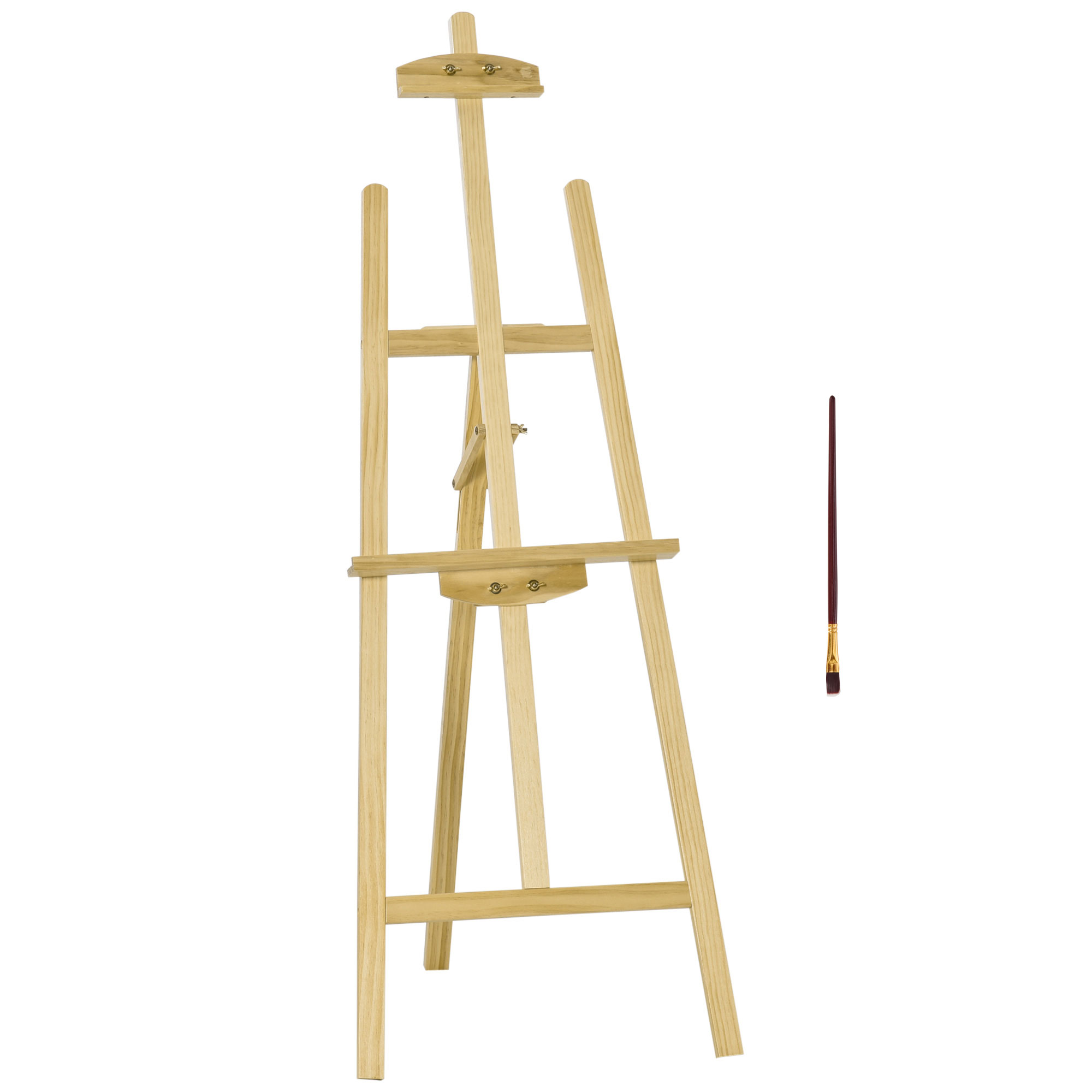 Staffelei Holz 134,5 cm hoch Holzstaffelei für Leinwände bis 108 cm Feldstaffelei Atelierstaffelei für Malerei, Skizze, Hochzeit, Ausstellung Natur Staffelei Holz 134,5 cm hoch Holzstaffelei für Leinwände bis 108 cm Feldstaffelei Atelierstaffelei für Malerei, Skizze, Hochzeit, Ausstellung Natur