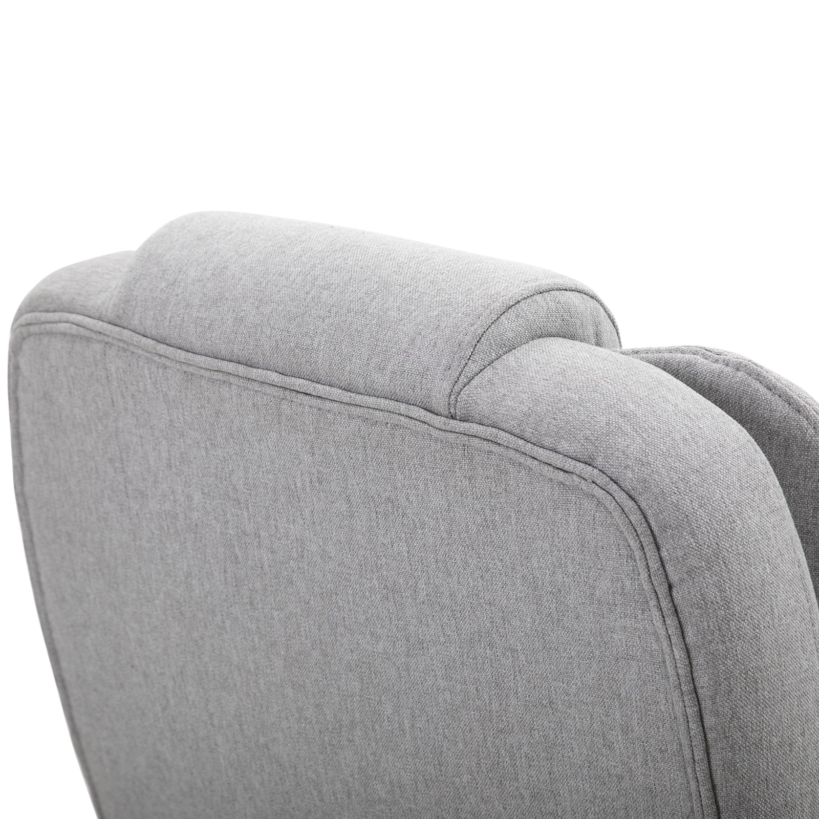 Massage Sessel, Bürostuhl, Gaming Stuhl, Polyester, Schaumstoff, Nylon, Grau, 66 x 63 x 107-115 cm