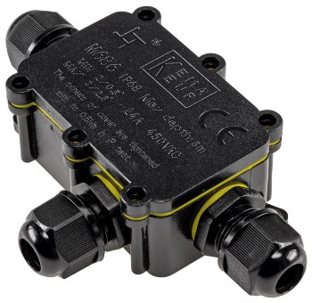 Kabelverbinderbox, 3 Anschlüsse,450V/24V, IP68, Ø 6-11mm für Erdkabel, wasserdicht Kabelverbinderbox, 3 Anschlüsse,450V/24V, IP68, Ø 6-11mm für Erdkabel, wasserdicht