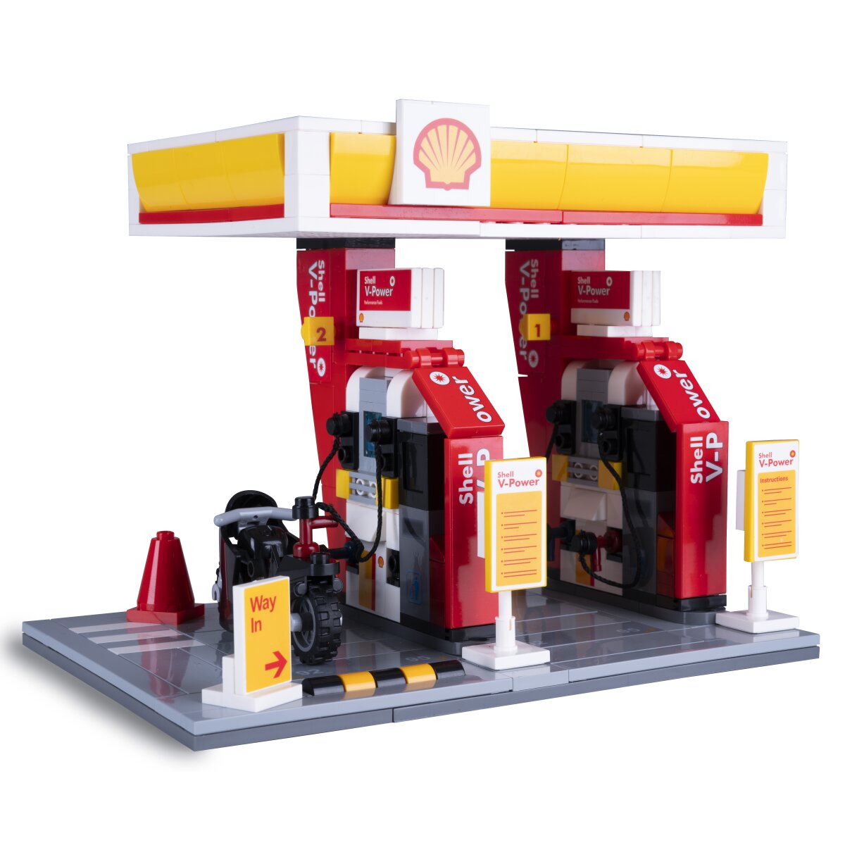 CaDA Shell Tankstelle Bricks