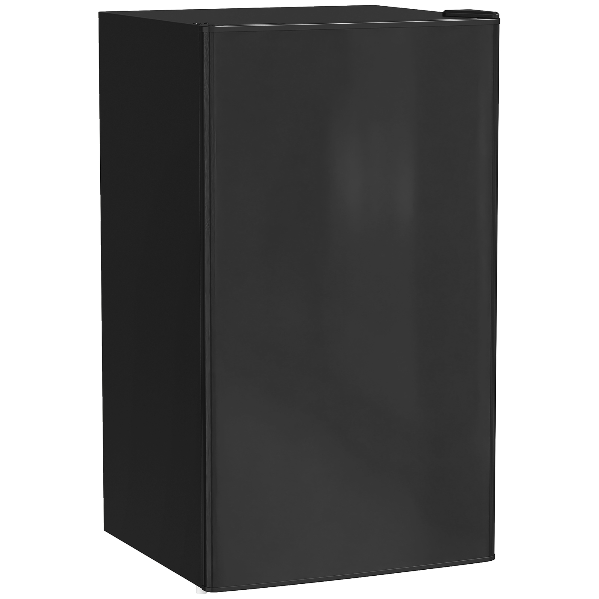 Mini-Kühlschrank, 91 Liter Kapazität, Gefrierfach, verstellbare Fächer, leiser Betrieb, kompakte Größe, Stahl, Schwarz