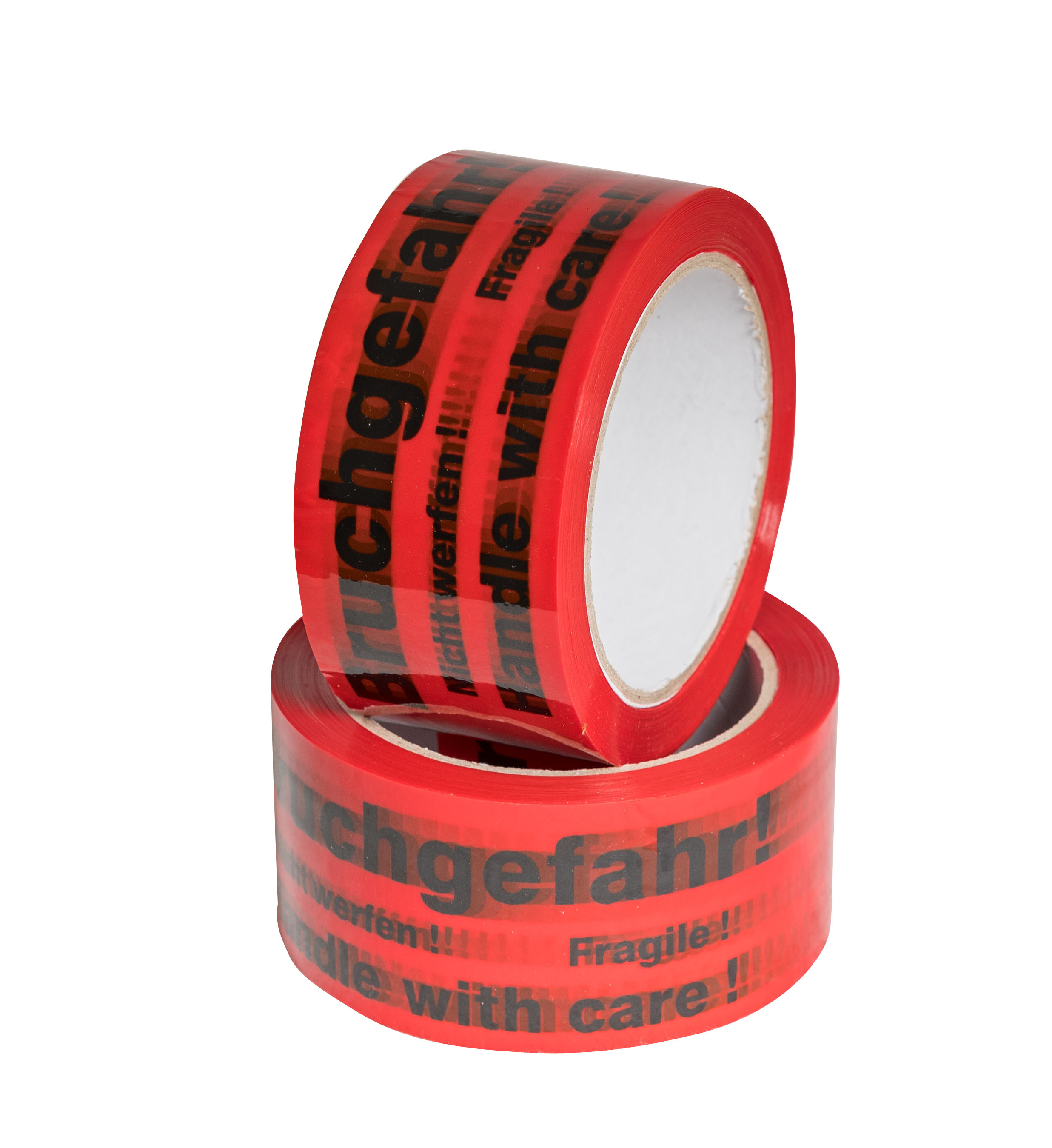 PP Signalklebeband "Bruchgefahr" - 3-sprachig, 6St. in Folie, 36St. im Karton