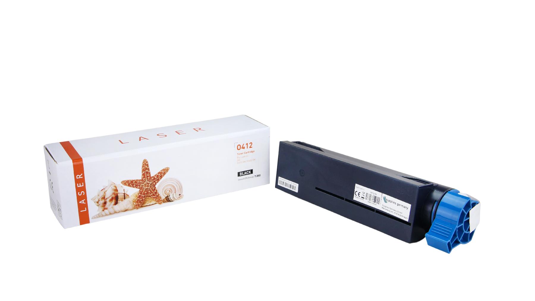 B412 alternativ Toner black für OKI / 45807106 / 7.000 Seiten