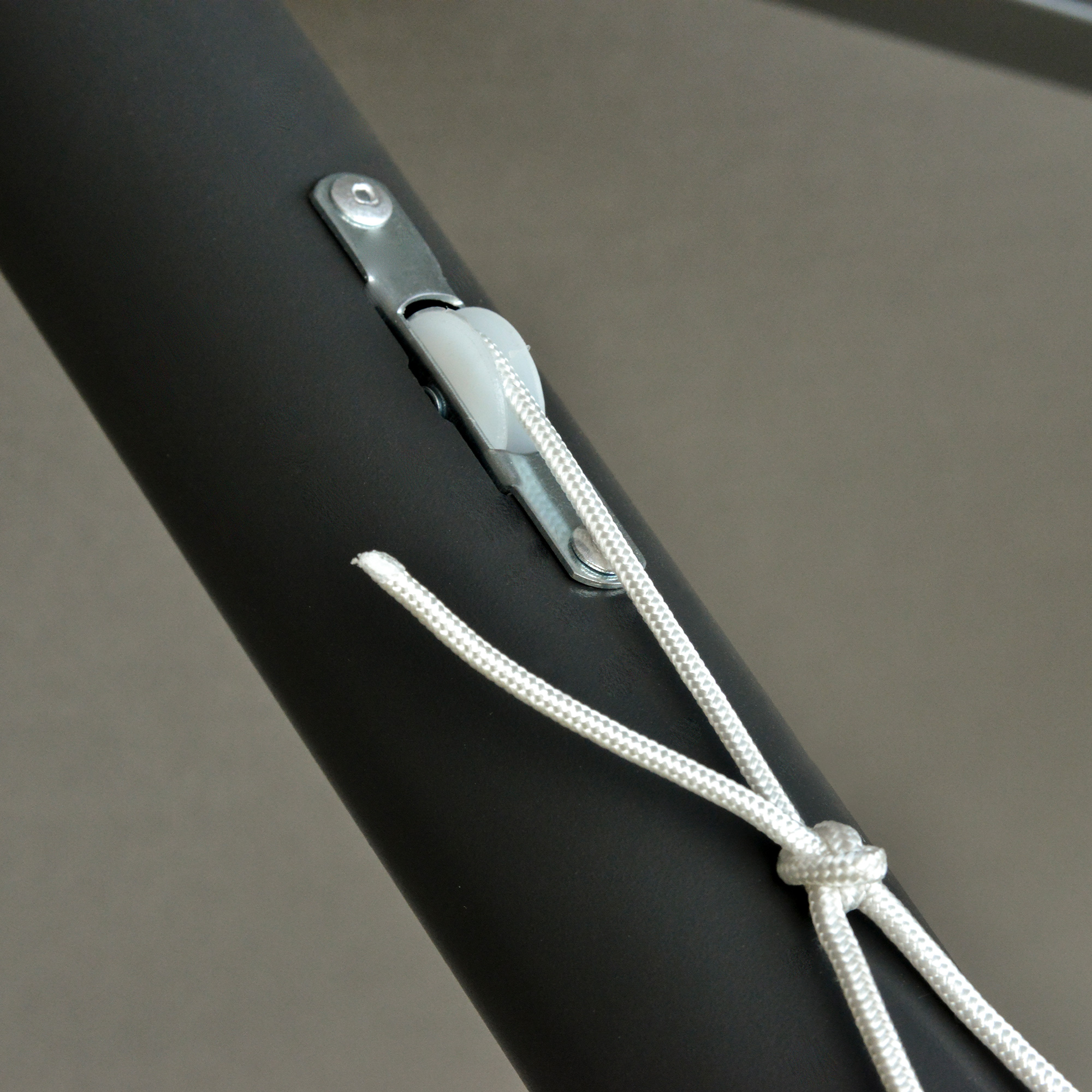 Sonnenschirm Oval Dunkelgrau 440 x 260 cm