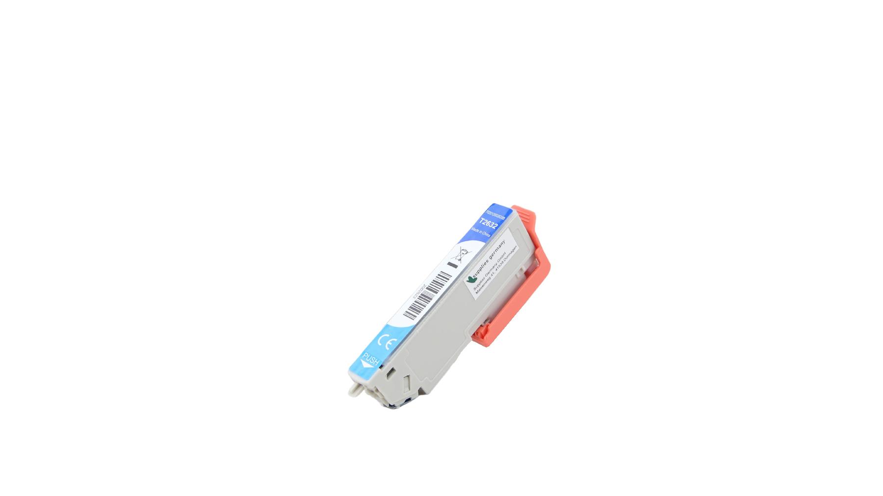 T2632 alternativ Tinte Cyan für Epson / C13T26324010 / 10ml T2632 alternativ Tinte Cyan für Epson / C13T26324010 / 10ml