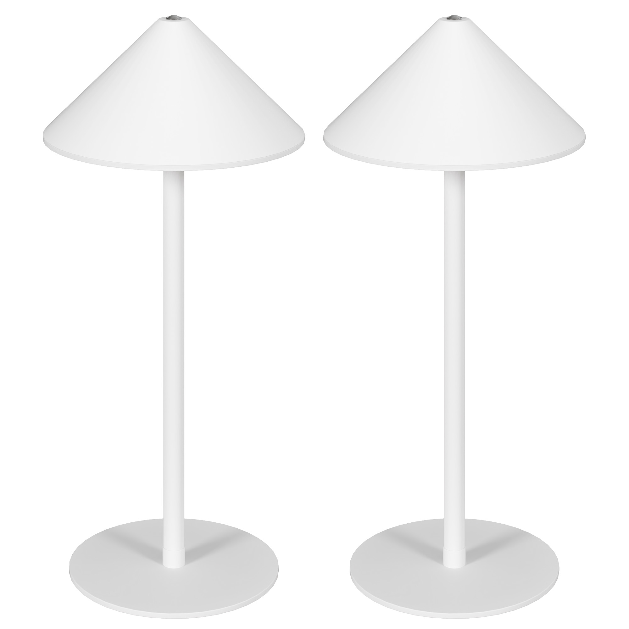 LED-Tischlampe mit USB-Kabel, Touchschalter, Metall, wiederaufladbar, Weiß LED-Tischlampe mit USB-Kabel, Touchschalter, Metall, wiederaufladbar, Weiß