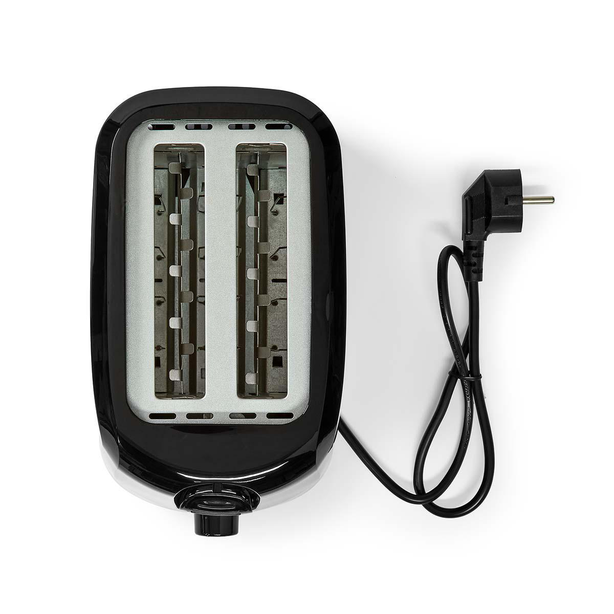 Toaster | 2 Brotscheiben | 2 Steckplätze | Bräunungsstufen: 6 | schwarz