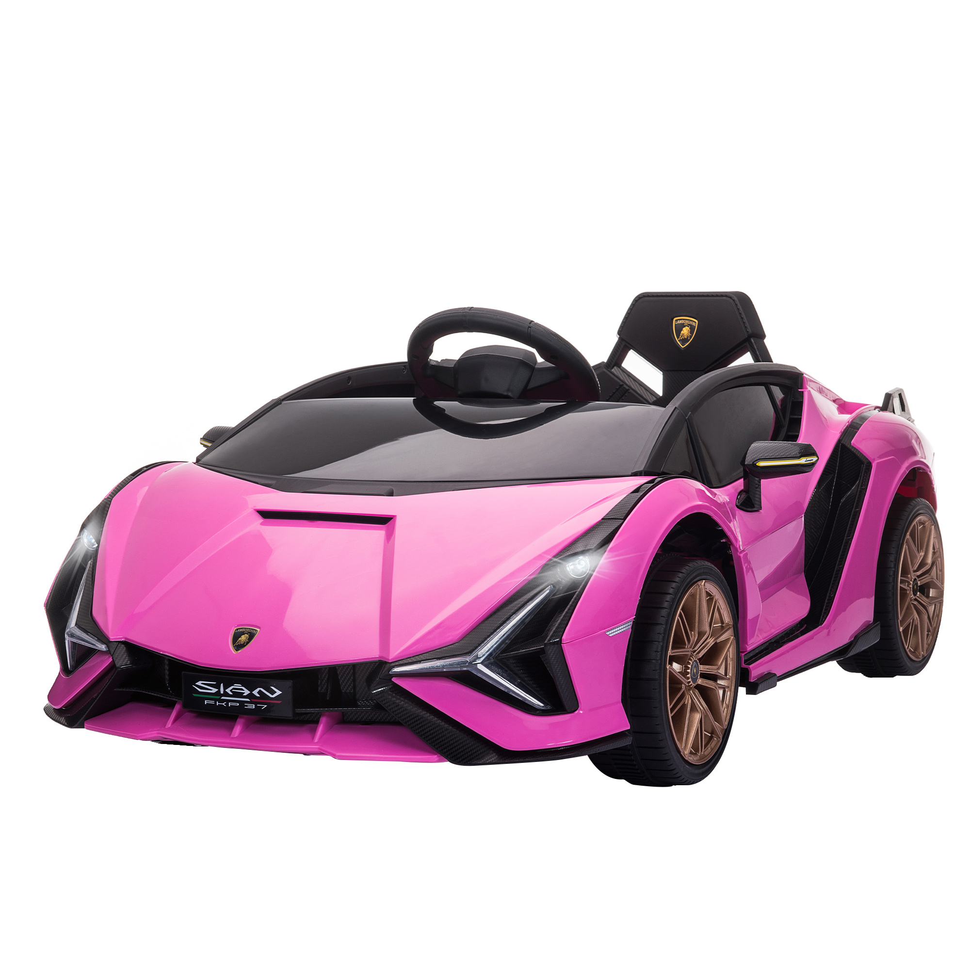 Kinder-Elektroauto, Lamborghini, 3-5 km/h, Fernsteuerung, für 3-5 Jahre, Rosa Kinder-Elektroauto, Lamborghini, 3-5 km/h, Fernsteuerung, für 3-5 Jahre, Rosa