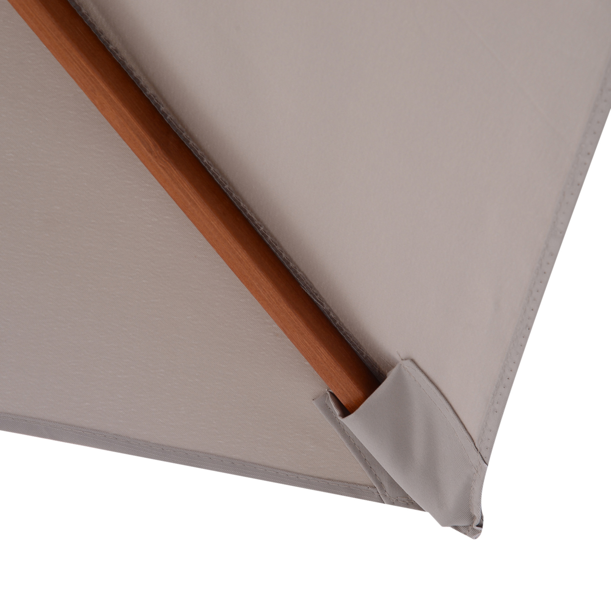 Sonnenschirm 200 x 150 x 235 cm Knickbarer Gartenschirm 3-stufig einstellbar rechteckig Strandschirm wasserabweisend und UV-beständig für Strand Balkon Terrasse Garten Grau
