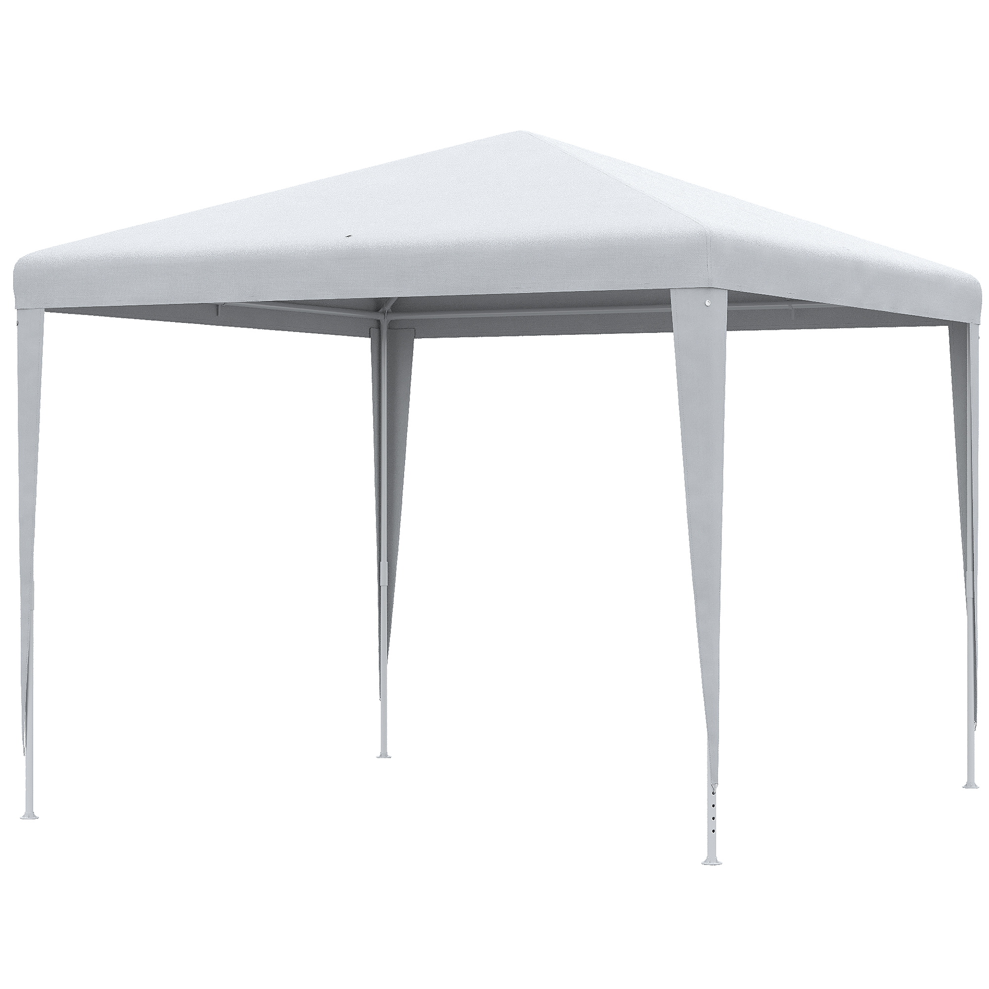 Pavillon 2,7x2,7m Rechteckig Wasserabweisend Stabil Winterfest Pavillon Partyzelt Gartenzelt Gartenpavillon Festzelt für Camping Garten, Weiß Pavillon 2,7x2,7m Rechteckig Wasserabweisend Stabil Winterfest Pavillon Partyzelt Gartenzelt Gartenpavillon Festzelt für Camping Garten, Weiß