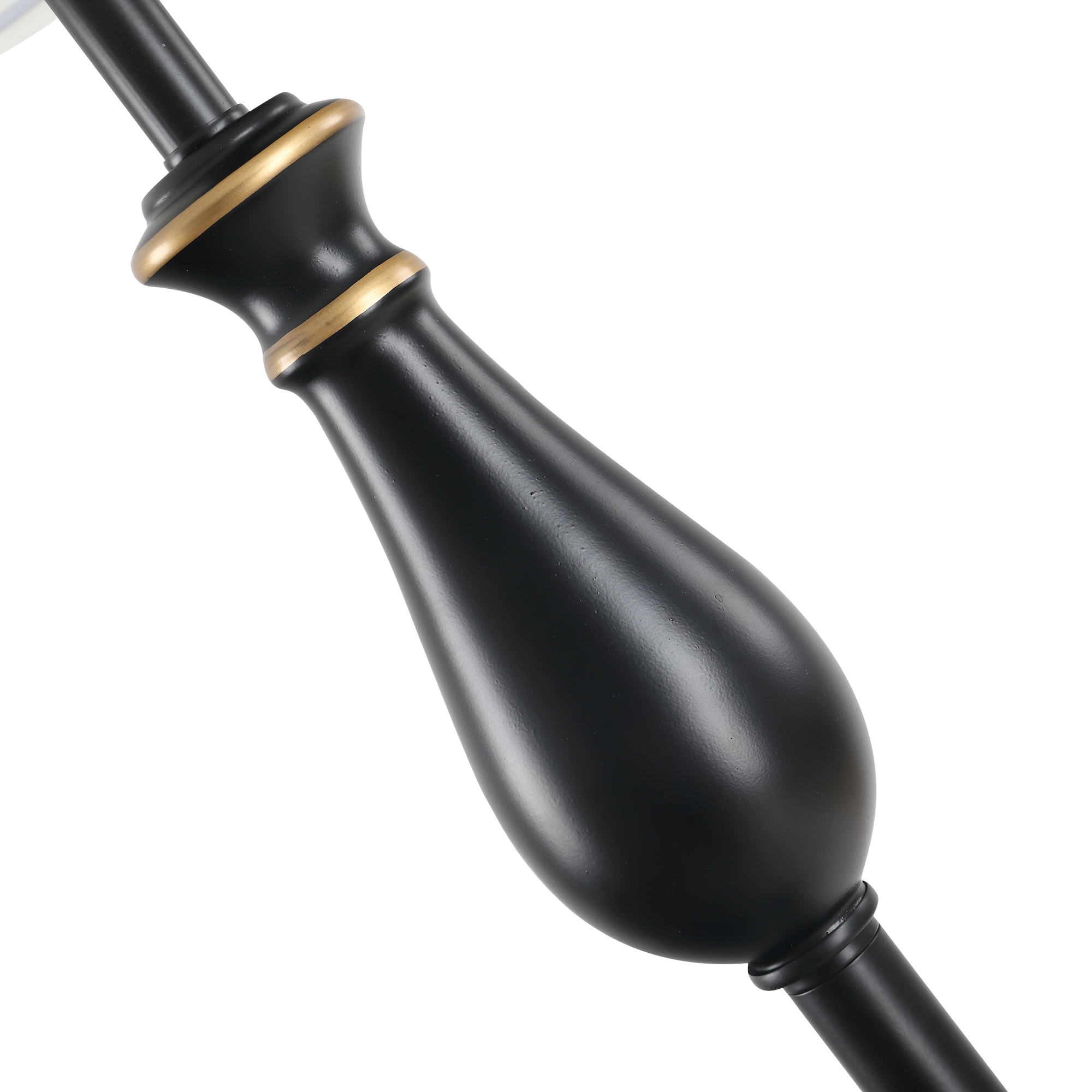 3er-Set Stehlampen-Set inkl. 2 Tischleuchten, 1 Stehleuchte, Tischlampen-Set mit E27 Fassung, Lampenschirm aus Leinen Standlampe für Wohnzimmer, Schlafzimmer, Weiß+Schwarz