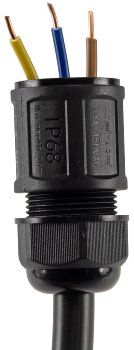 Kabelverbinder T-Form, IP68, 450V/24A / Klemmanschluss, für Kabel Ø 6-11mm