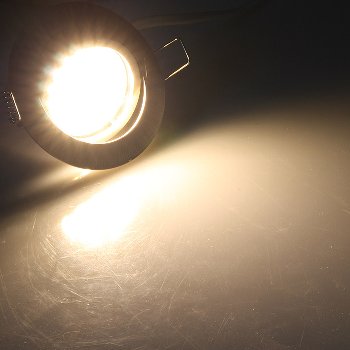 LED-Einbauleuchte "Flat-32dim" warmweiß / 80x32mm, 5W, 590lm, weißes Gehäuse