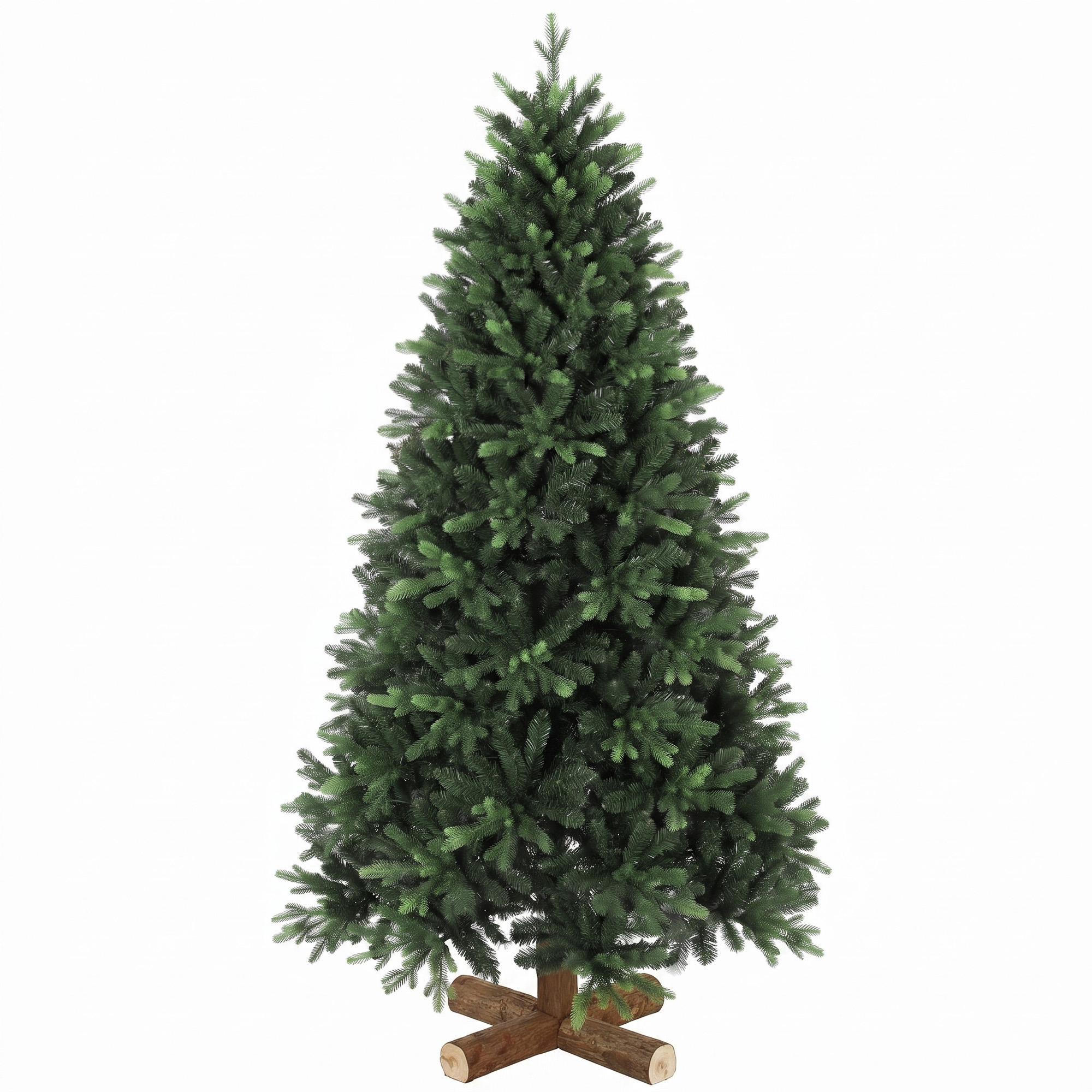 künstlicher Weihnachtsbaum, 180 cm, mit 2419 PE- & PVC-Zweigspitzen, Klappsystem, grün