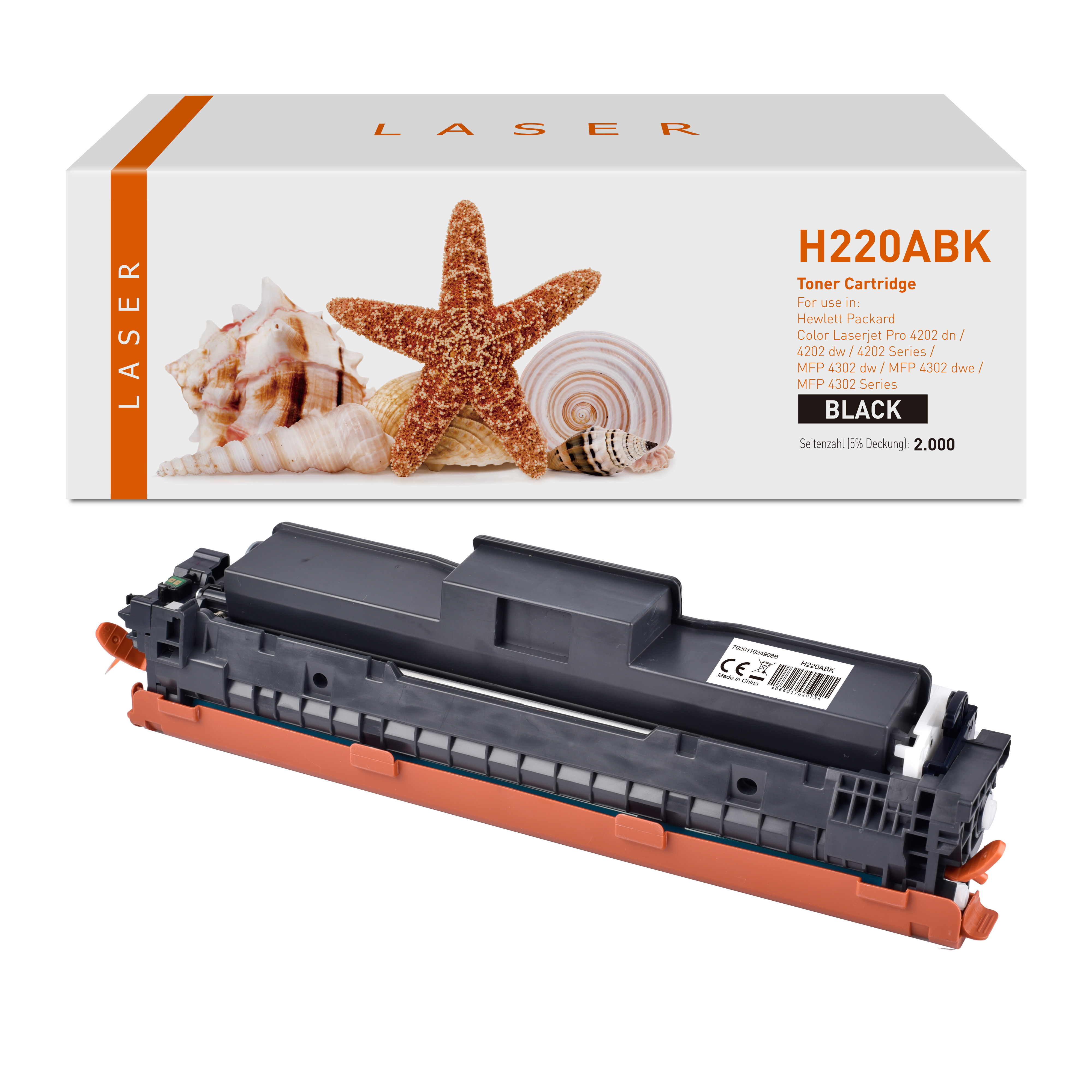 220Aschwarz alternativ Toner schwarz für HP / W2200A / 2.000 Seiten