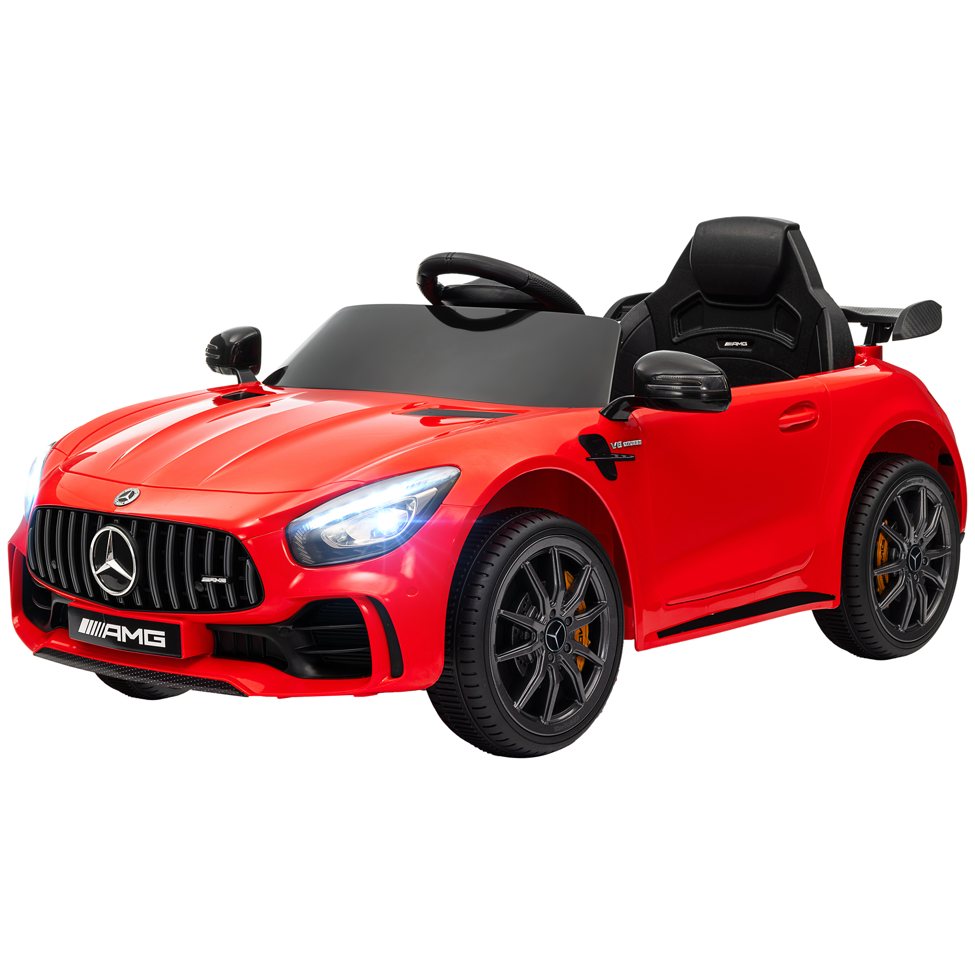 Elektro-Kinderauto, Mercedes, 3-5 km/h, Fernbedienung, Licht & Musik, Rot Elektro-Kinderauto, Mercedes, 3-5 km/h, Fernbedienung, Licht & Musik, Rot