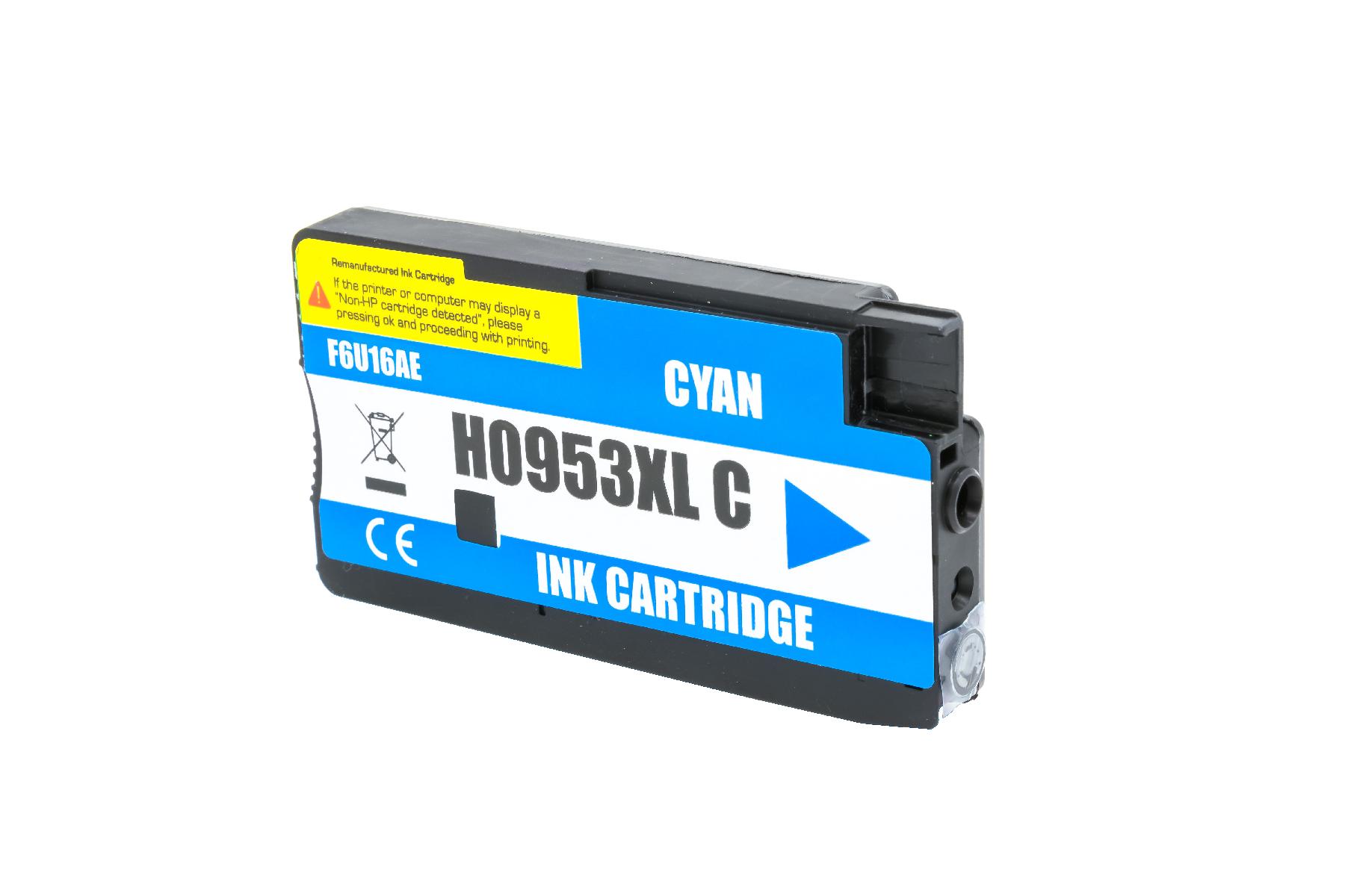 953XLC alternativ Tinte cyan für HP / F6U16AE / 26