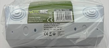 3-fach Steckdosenblock, weiß / 250V~/ 16A, Aufbaumontage