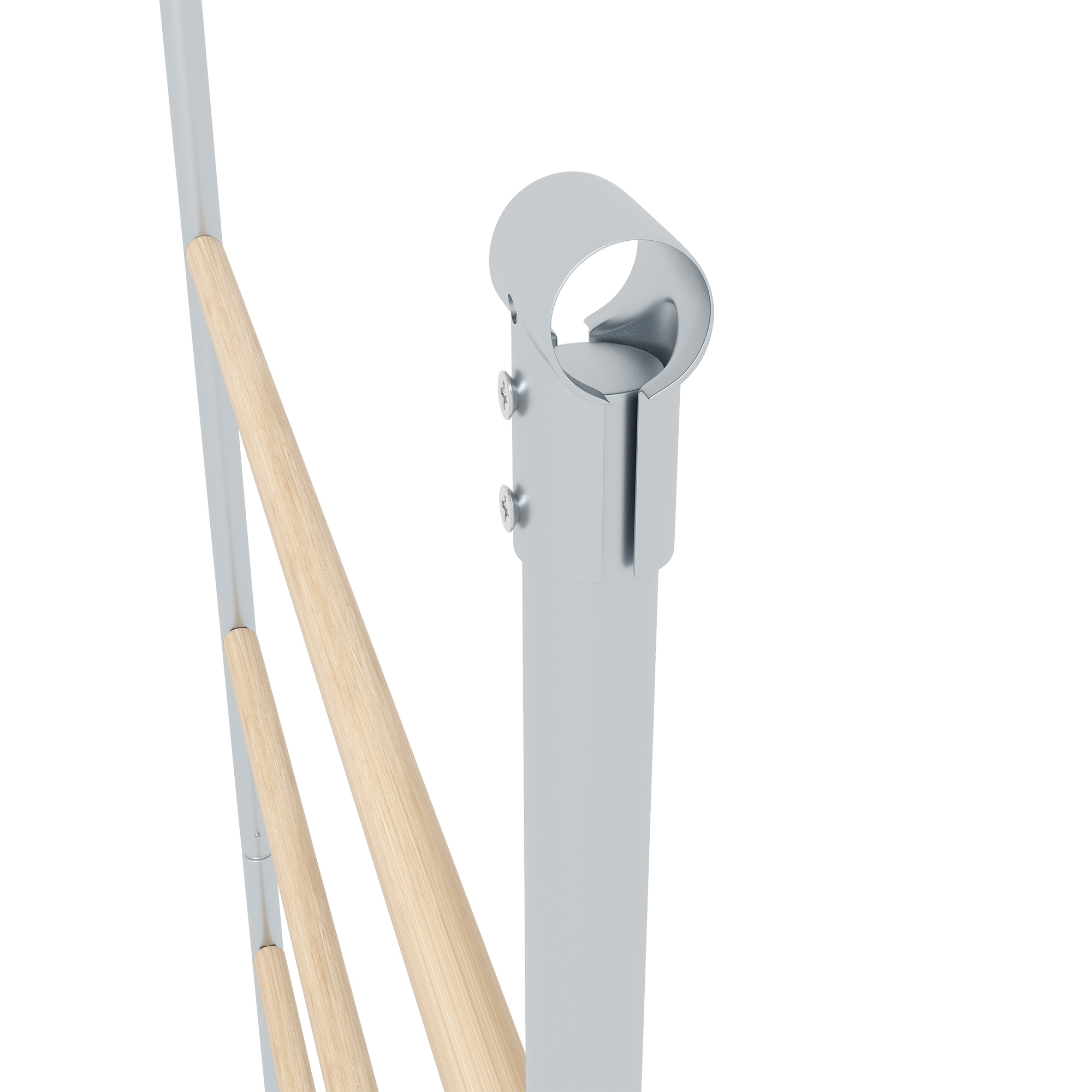 Sitzleiter für Hühner, 4 Sitzstangen, wetterfest, für 4-6 Hühner, Stahl/Holz