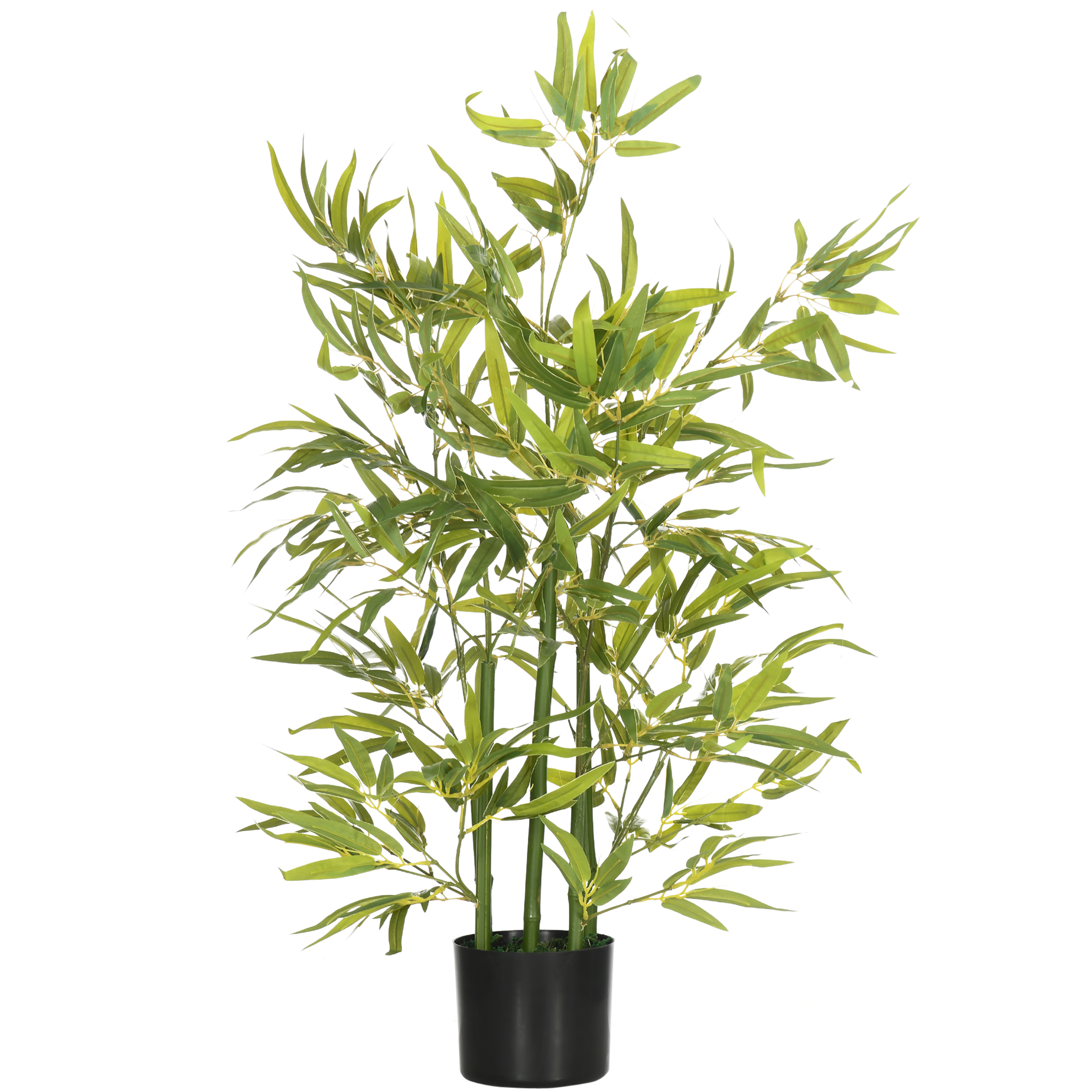 künstlicher Baum, Kunstpflanze, 5 Stämme, 504 Blätter, robuster Topf, Kunststoff