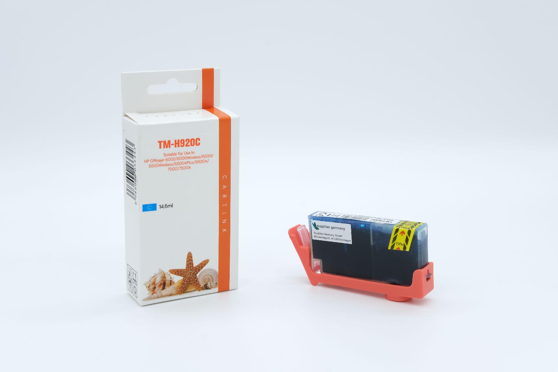 920CXL Refill Tinte cyan für HP / CD972AE / 14,6ml