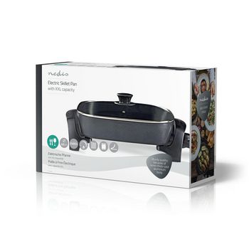 elektrische Pfanne | 40 cm | dickwandiges Aluminium-Gussgehäuse