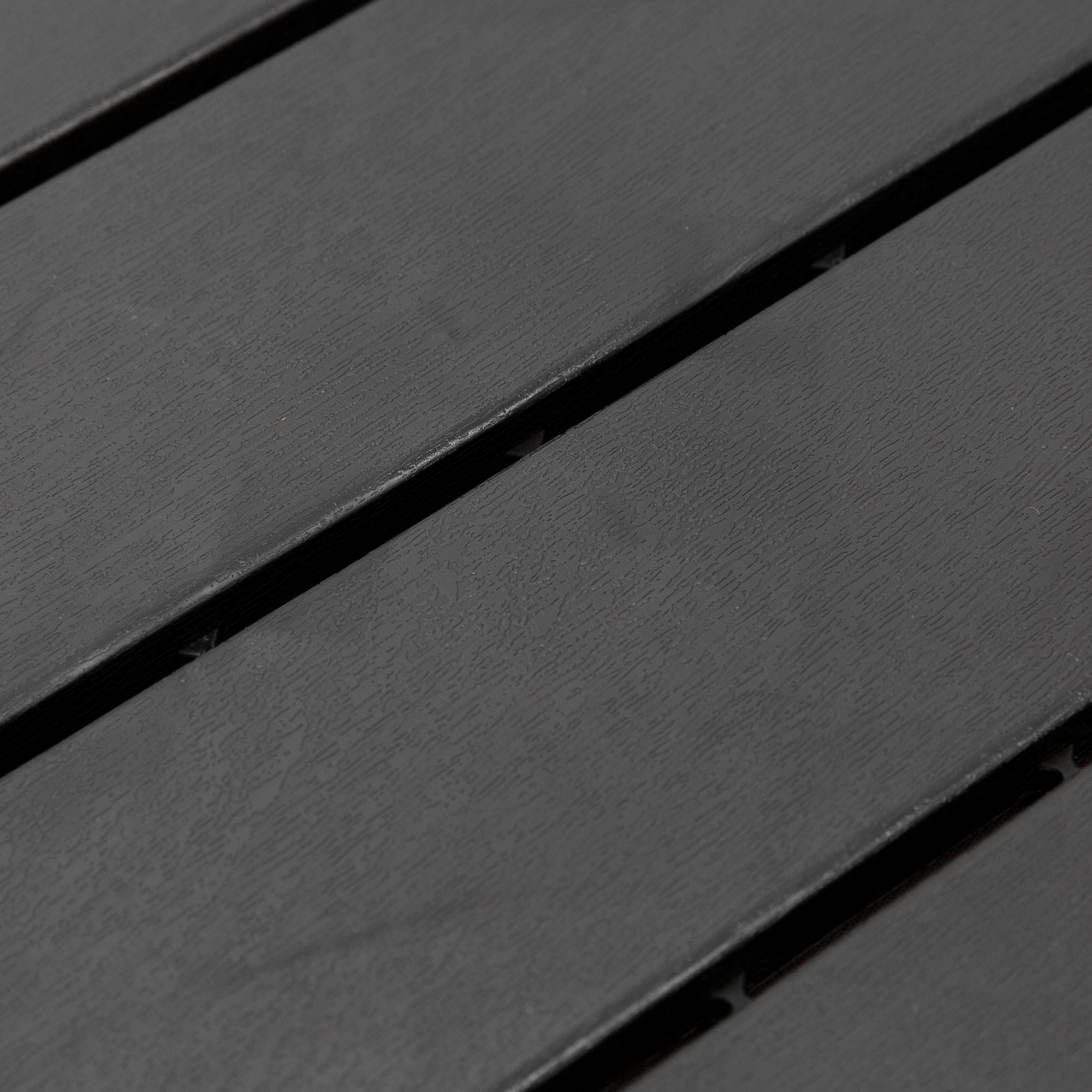 Terrassenfliesen 30 x 30 cm 9 Stück 0,81? Klickfliesen Balkonfliesen mit Klicksystem Drainagefunktion Bodenbelag Fliese für Terrasse Balkon Schwarz