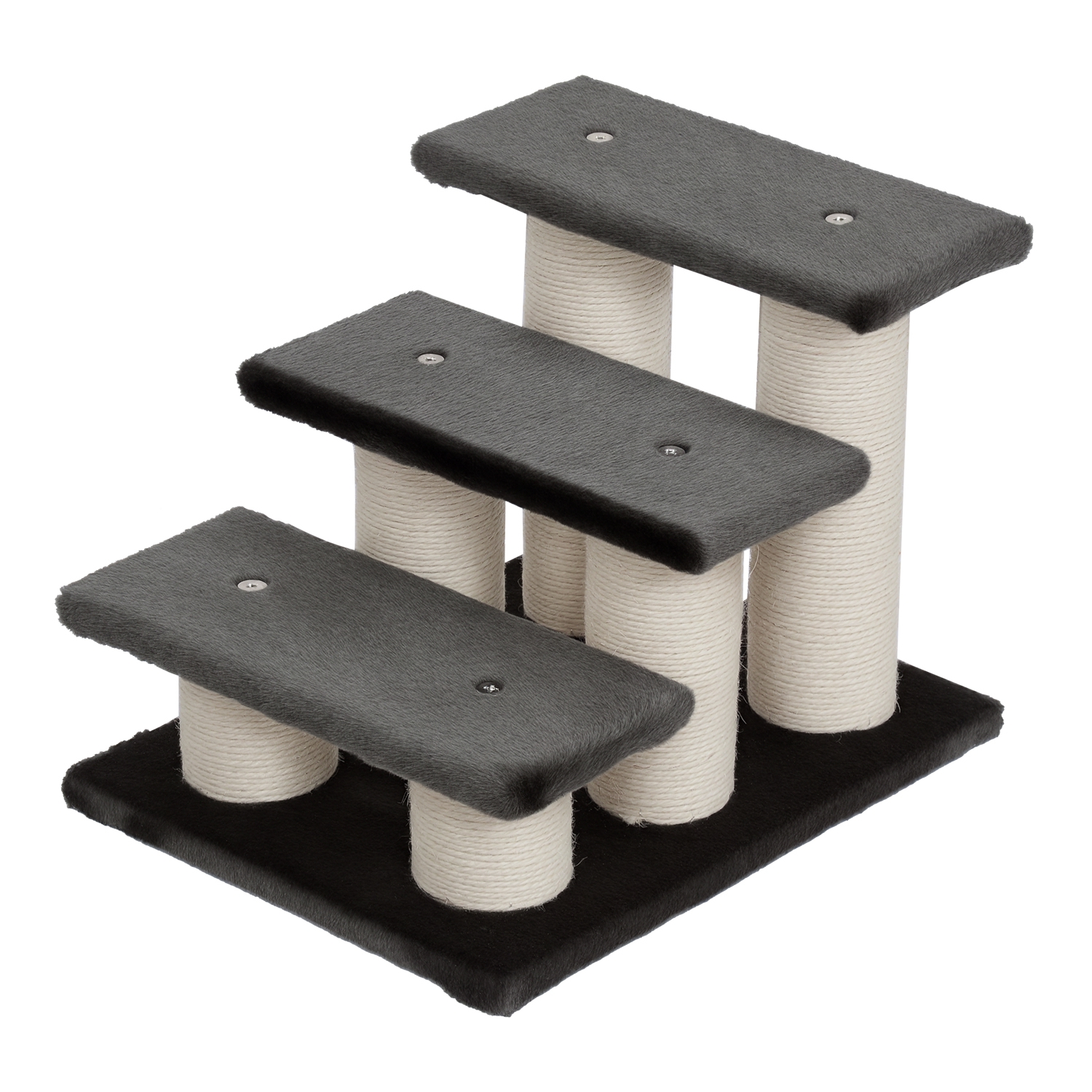 Hundetreppe 3 Stufen 34 cm Hoch Haustiertreppe für Hunde Katze Katzentreppe mit Kratzstamm Hunderampe Einstiegshilfe für Bett, Sofa, Couch Dunkelgrau Hundetreppe 3 Stufen 34 cm Hoch Haustiertreppe für Hunde Katze Katzentreppe mit Kratzstamm Hunderampe Einstiegshilfe für Bett, Sofa, Couch Dunkelgrau