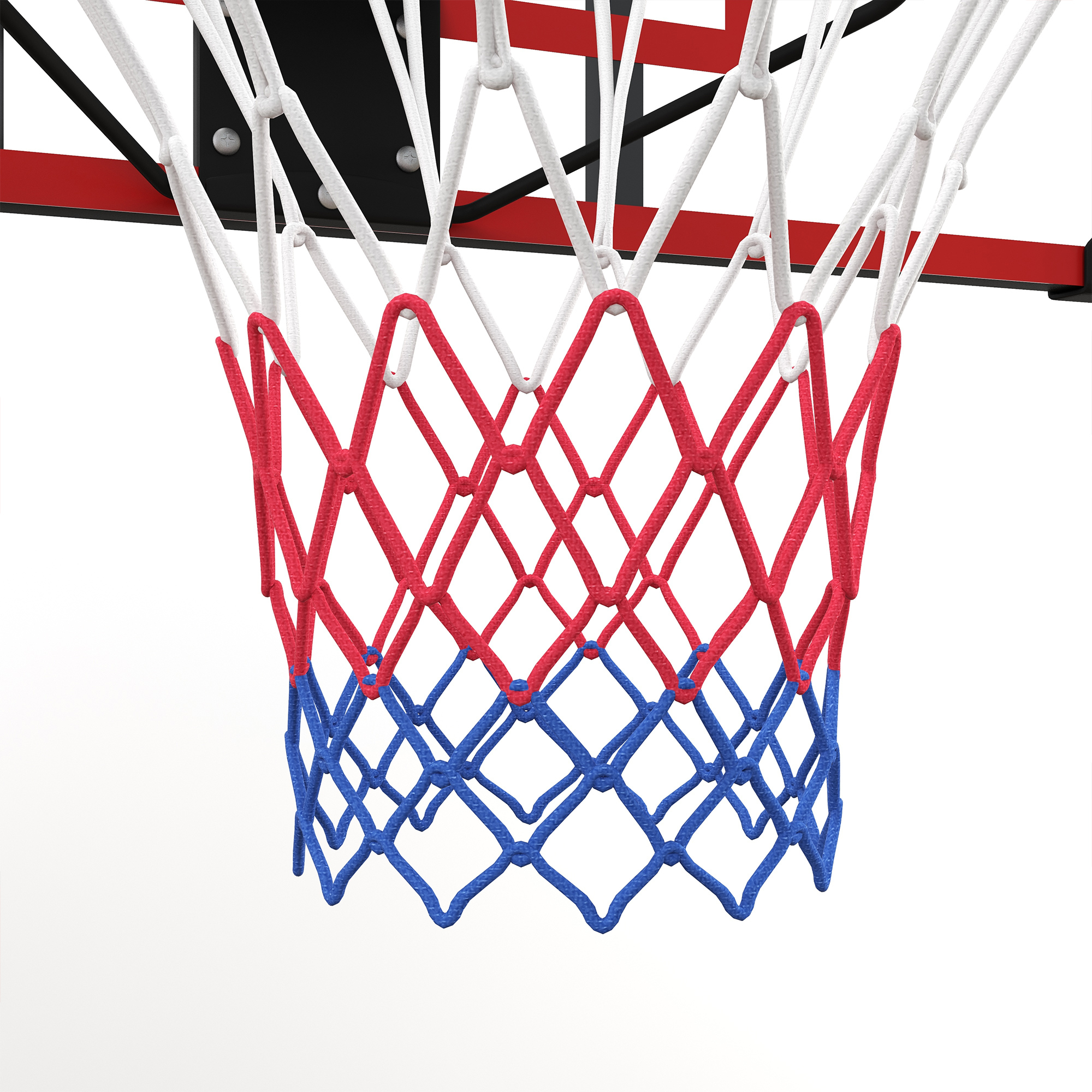 Basketballkorb für Wandmontage, Innen/Außen, robuste PC-Rückwand, Nylonnetz, Stahlring, 113x61x73 cm