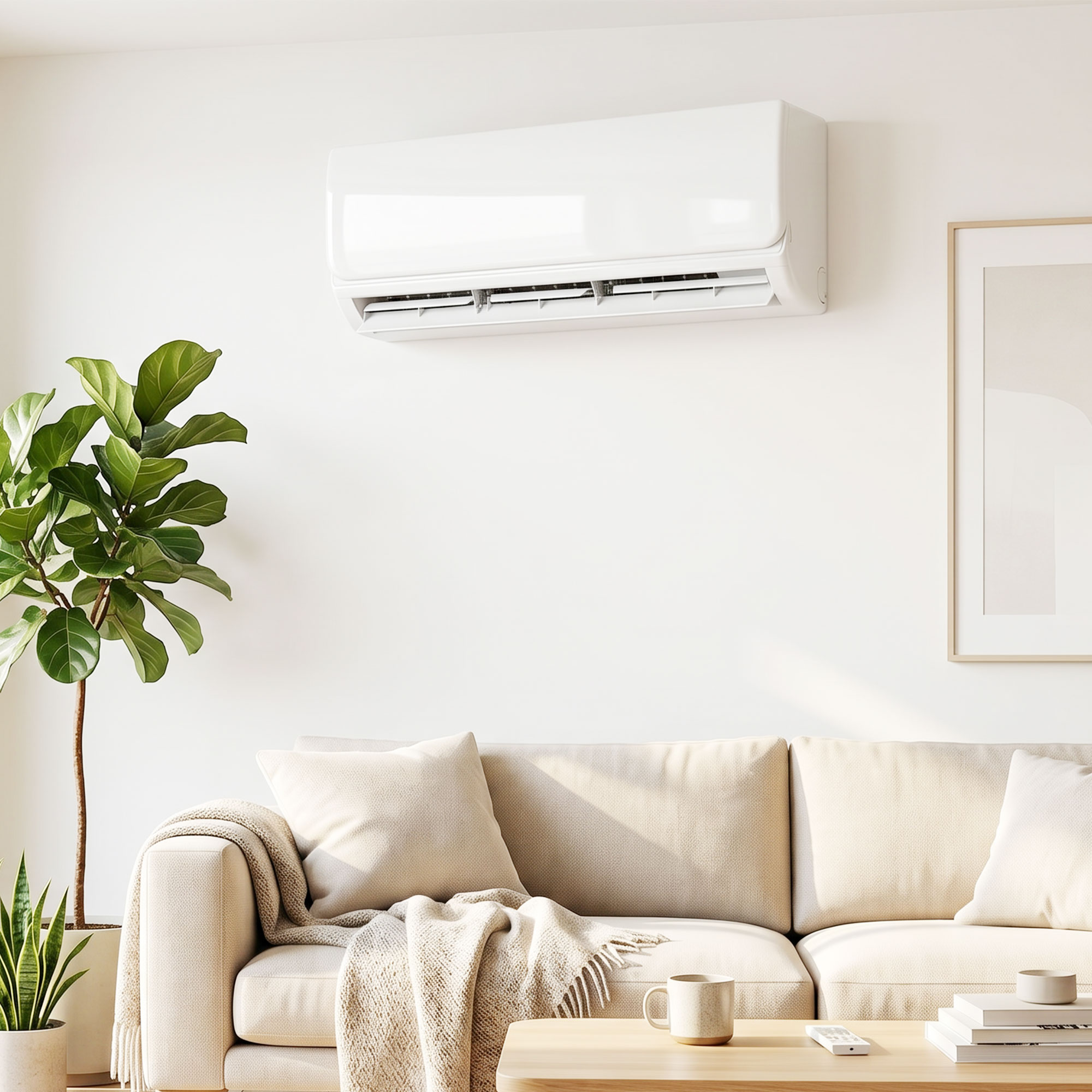 9000 BTU Mini-Split-Klimaanlage & Wärmepumpe, WLAN-fähige Inverter-Klimaanlage mit Installationskit