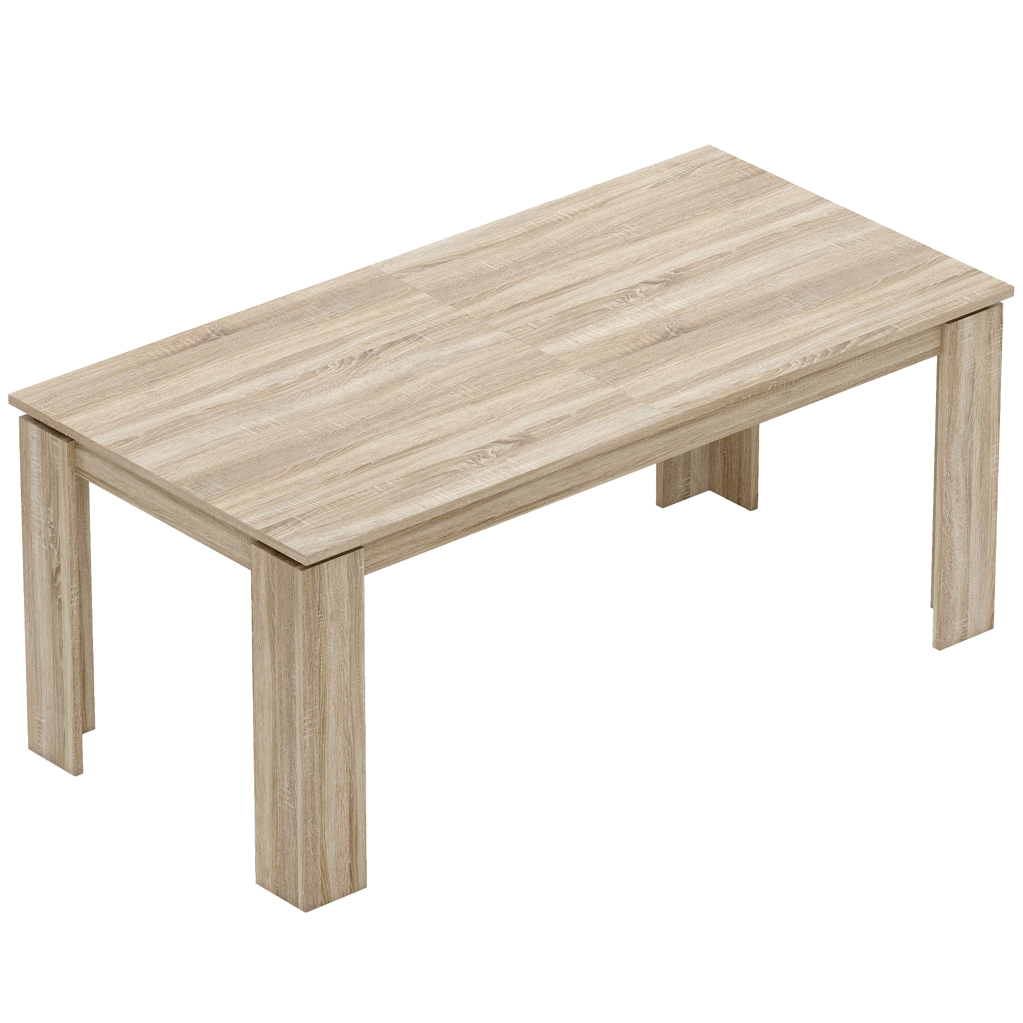 Ausziehbarer Esstisch, von 180 auf 260 cm erweiterbar, für 6-10 Personen, Holz Ausziehbarer Esstisch, von 180 auf 260 cm erweiterbar, für 6-10 Personen, Holz