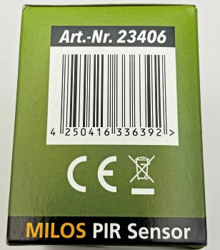 MILOS Bewegungsmelder 160°, anthrazit, LED geeignet,  250V~, Unterputz, 2-Draht